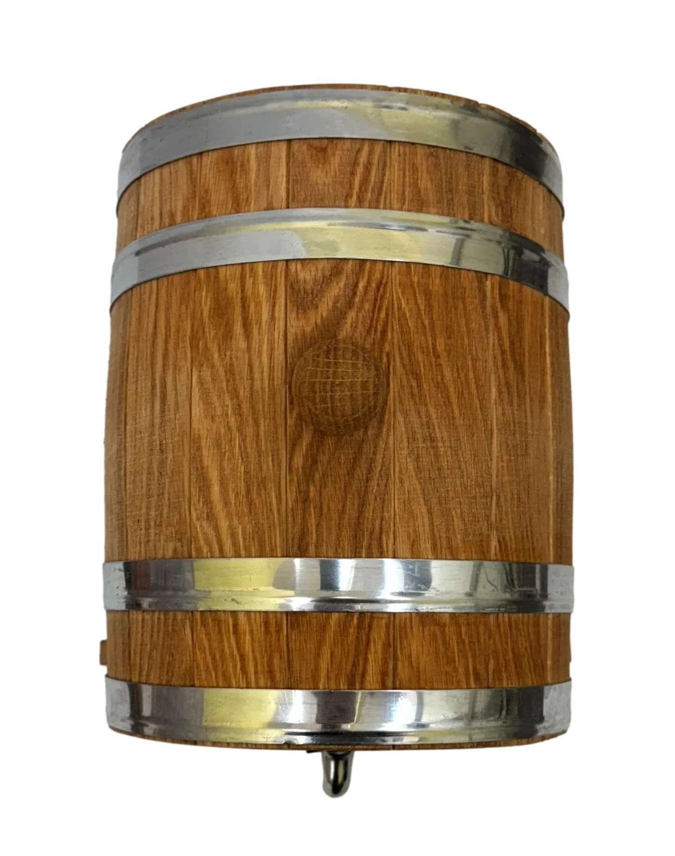 Wooden World - Eichenholzfass mit Zapfhahn auf Ständer - Fass für Wein, Whisky, Brandy - 10 Liter