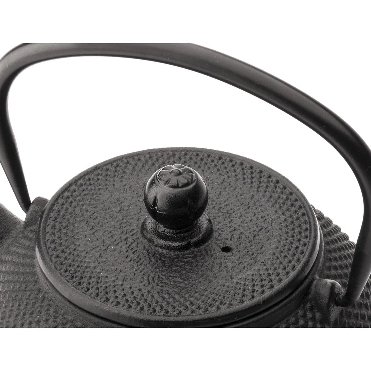 Bredemeijer Teekanne asiatisch Gusseisen Set 0.8 Liter - schwarze Gusskanne mit Henkel & Edelstahl Tee-Filter Sieb-Einsatz für losen Tee & 6 Teebecher & Stövchen & Untersetzer & Deckelheber