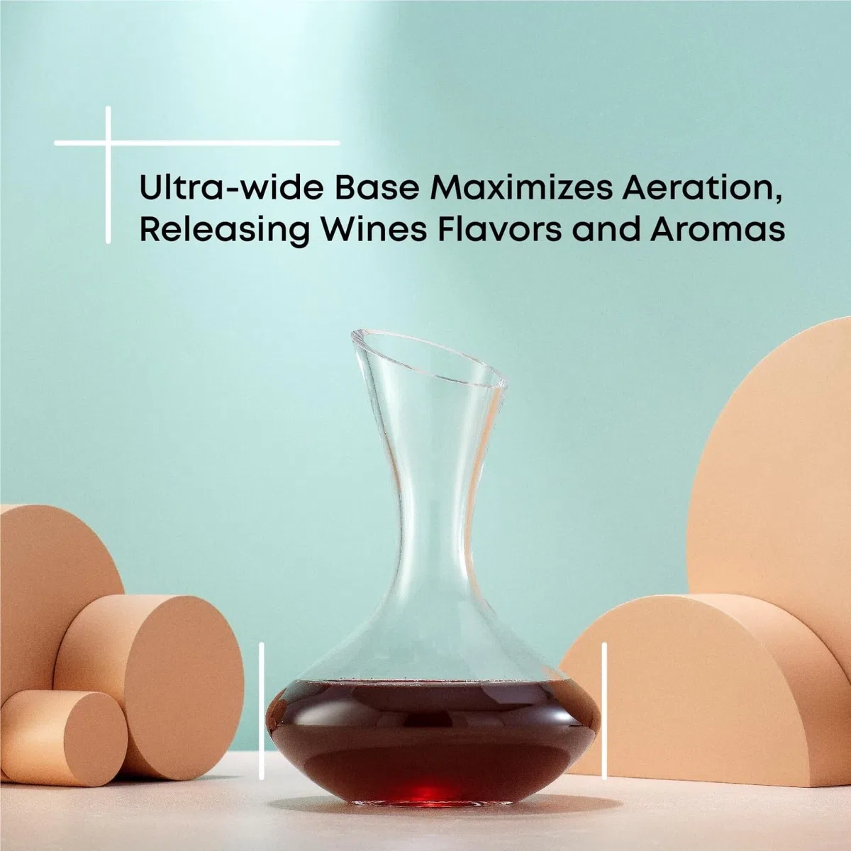 Kristall Dekanter Rotwein Mundgeblasener Weindekanter Aus Kristallglas For Zuhause Und Esszimmer, 1500 Ml Weinliebhaber Zuhause(Without handle)