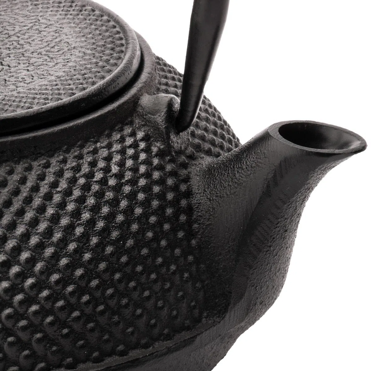 Bredemeijer Teekanne asiatisch Gusseisen Set 0.8 Liter - schwarze Gusskanne mit Henkel & Edelstahl Tee-Filter Sieb-Einsatz für losen Tee & 6 Teebecher & Stövchen & Untersetzer & Deckelheber