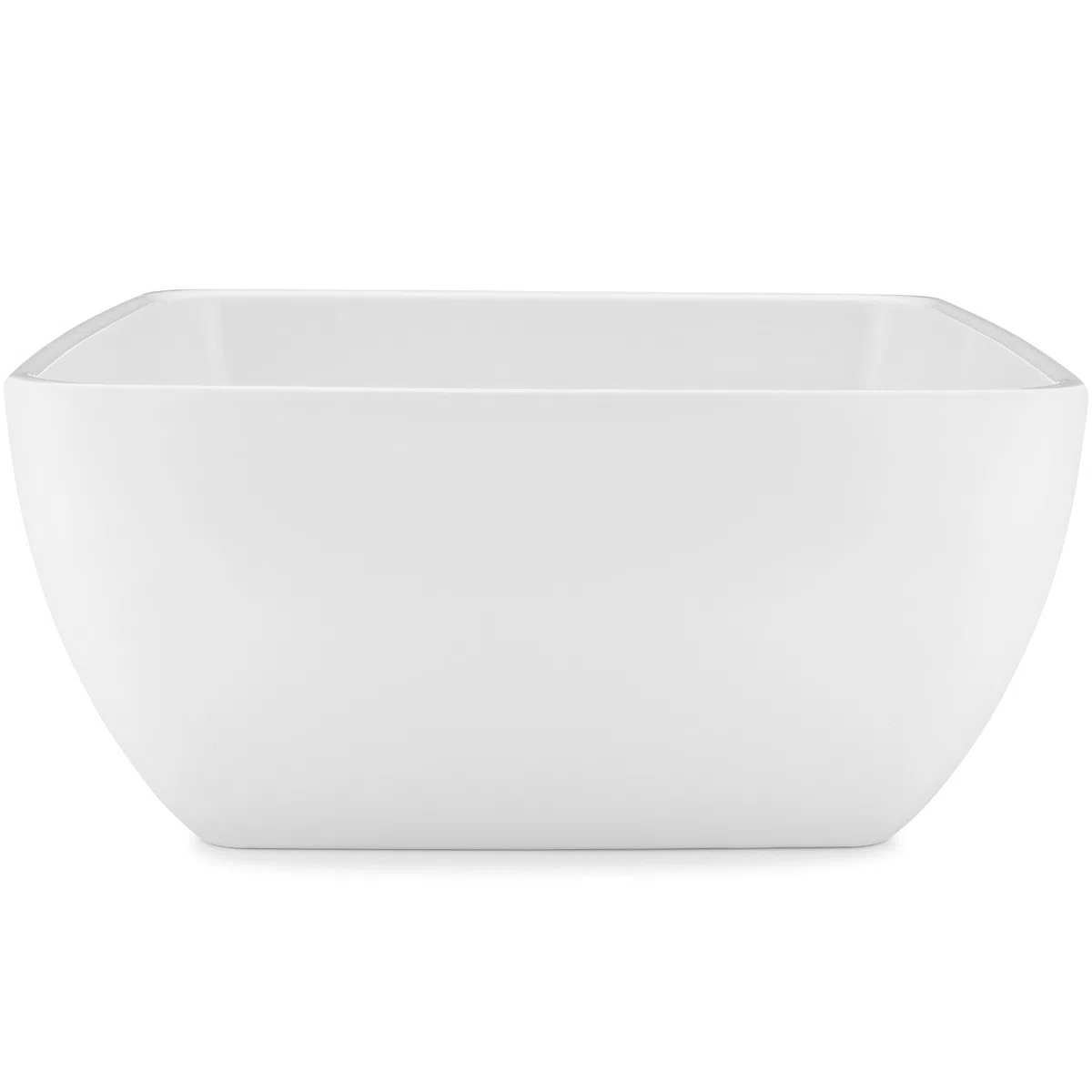 Q Squared Diamond White Servierschale aus Melamin, BPA-frei, 26,4 cm, Weiß